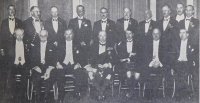Principal Guests at the Annual Dinner 1935 Front L-R Moderator Menzies Edinburgh, Lord Provost Hunter, Moderator Robert Campbell Perth, The Duke of Atholl, Lord Scone, Moderator Bruce Holyroodhouse, Moderator Salvesen Leith.